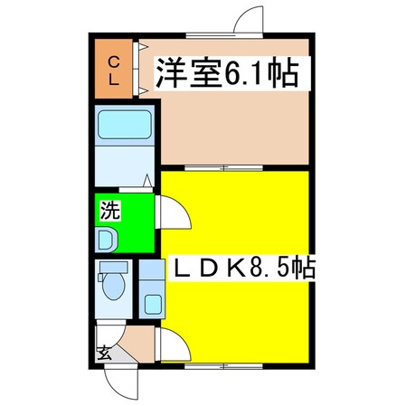 ロイヤルクレインの物件間取画像